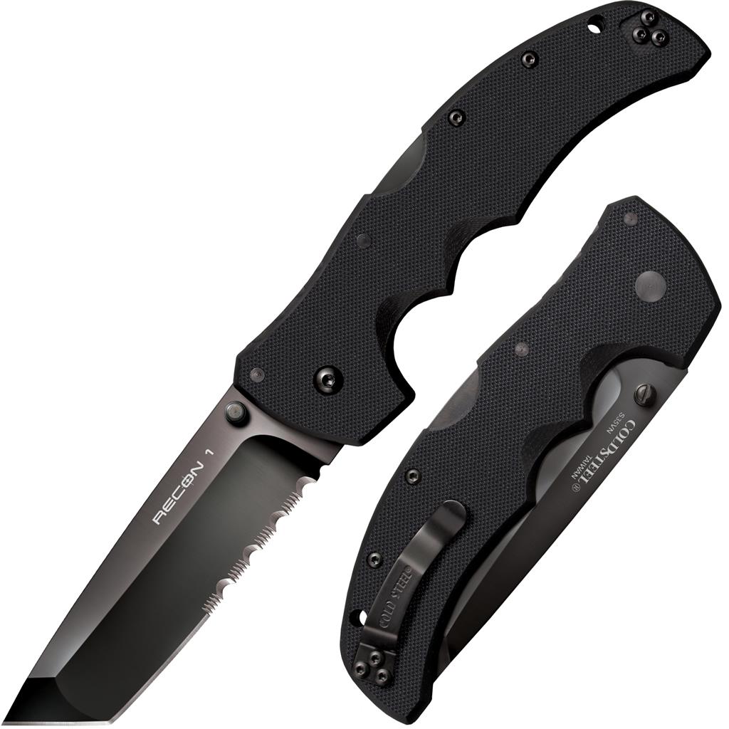 Cold Steel, Recon 1 Tanto Point 50/50 Edge Kniv
